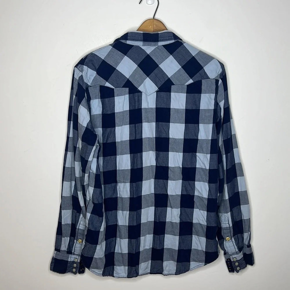 Denim & Supply Ralph Lauren Buffalo Check Snap Button Up Collard Shirt - Picture 7 of 9